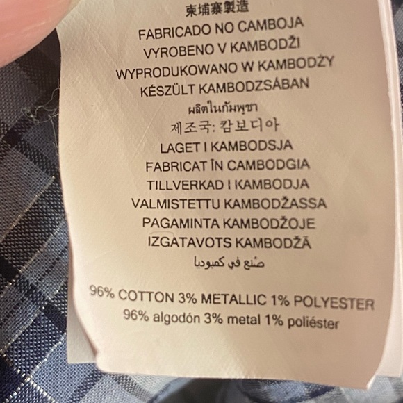 Michael Kors Off-Shoulder Plaid Ruffled Top Size Large - Picture 13 of 16